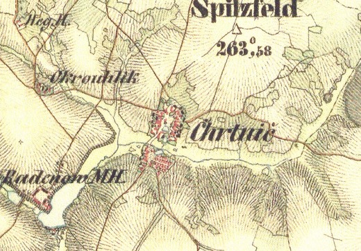 Mapa z roku 1852