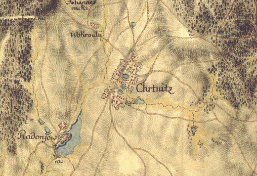 Mapa z roku 1783